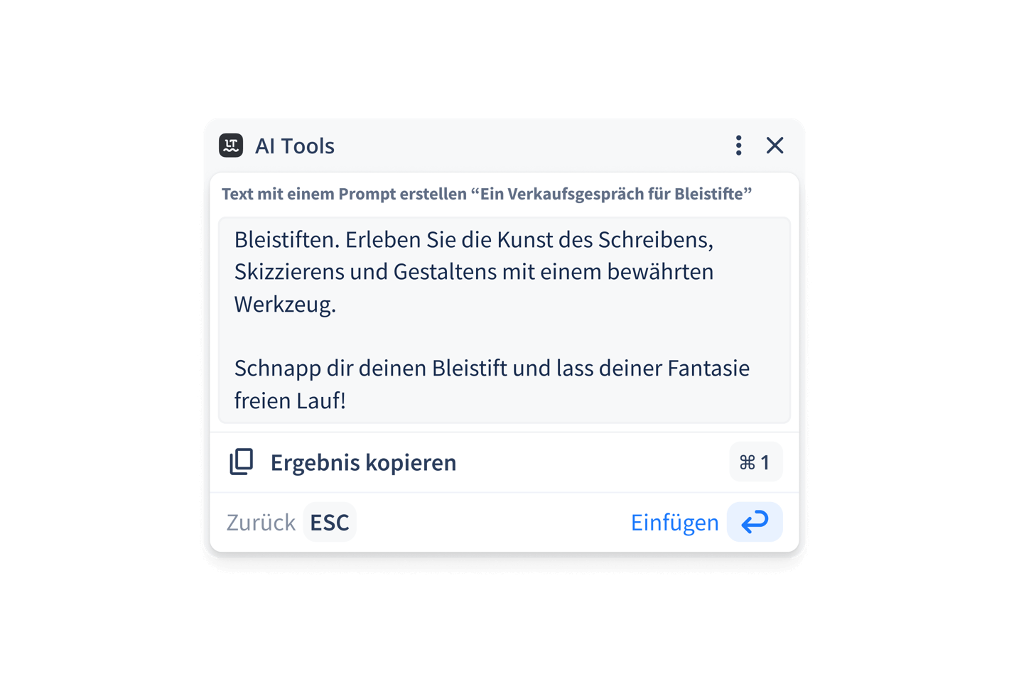 Textverarbeitung mit K.I.