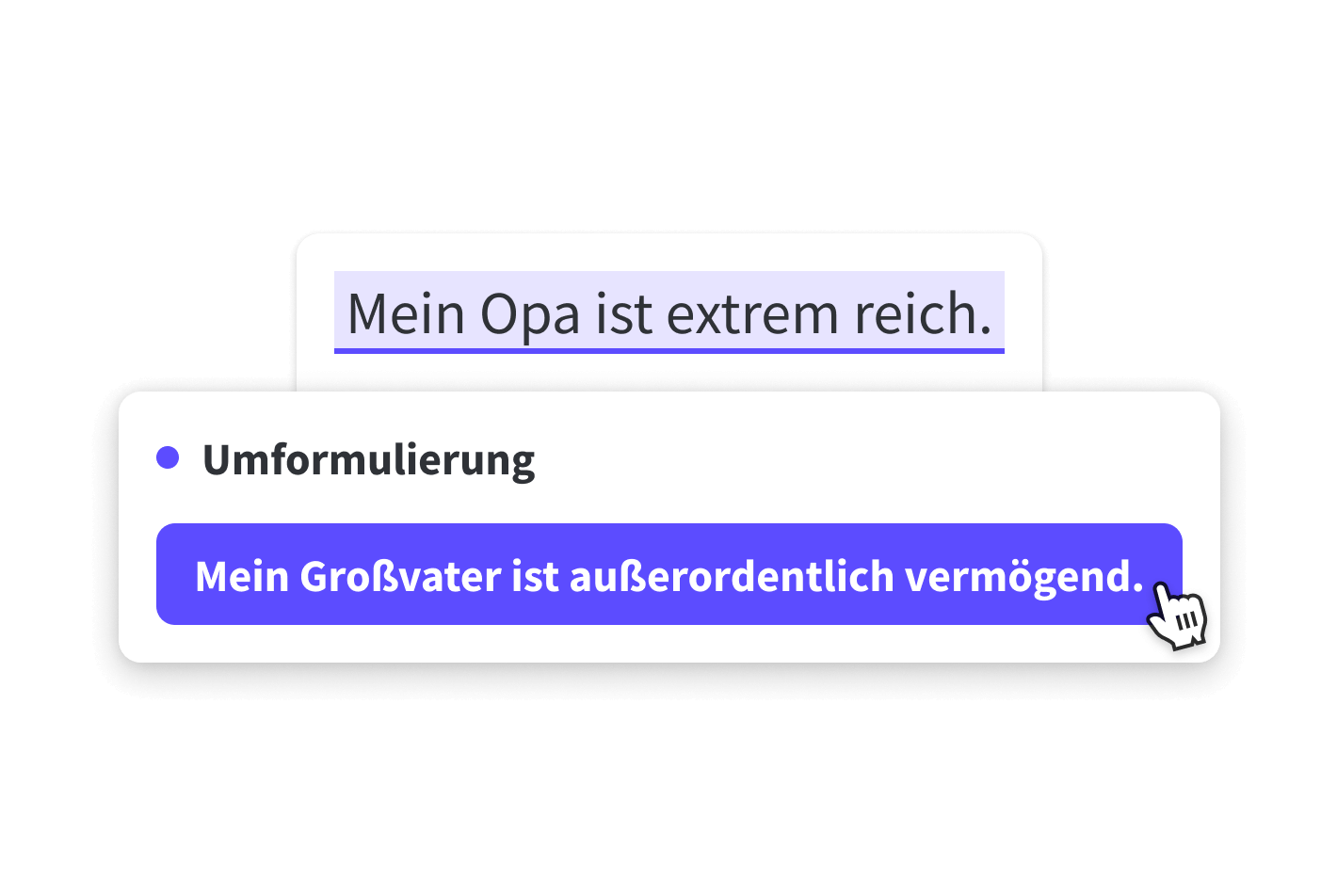 Finde den optimalen Ton durch Umformulierungen