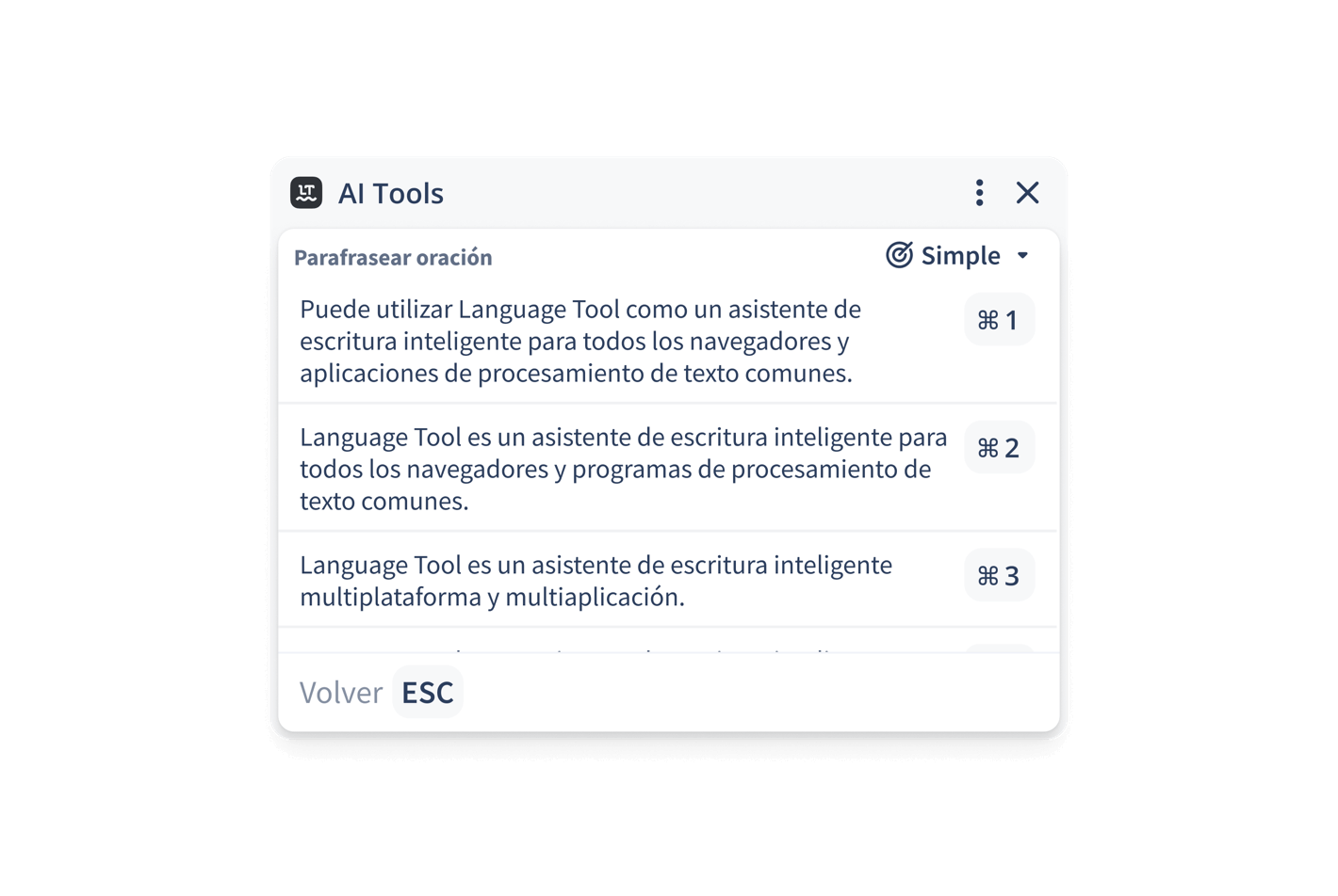 Parafrasea en tan solo un clic
