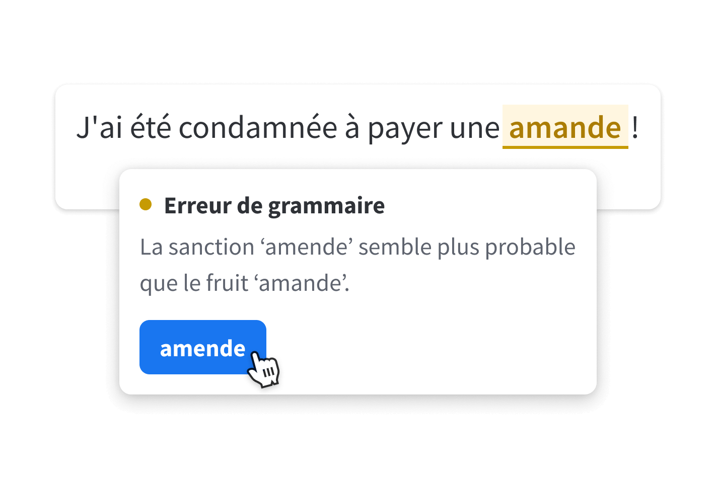 Vérification de la grammaire