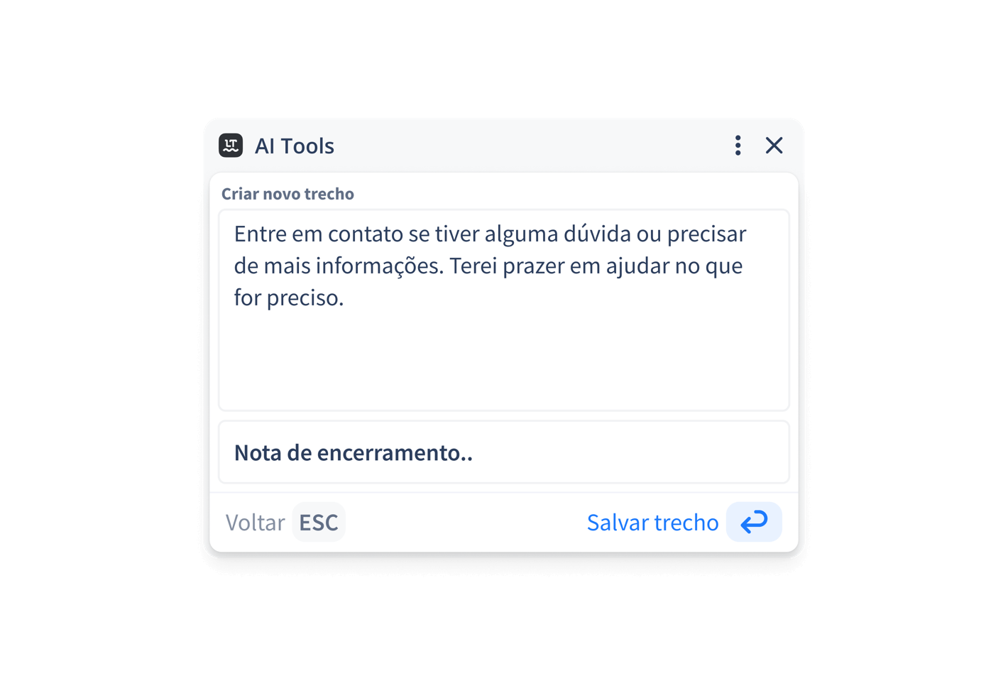 Pare de copiar e colar